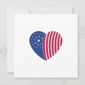 Anpassbare Herzen Amerikas Feiertagskarte (Vorderseite)
