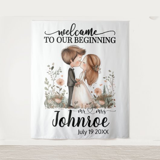 Anpassbare Hintergrund für die Heilung von Whimsik Wandteppich (Vorderseite)