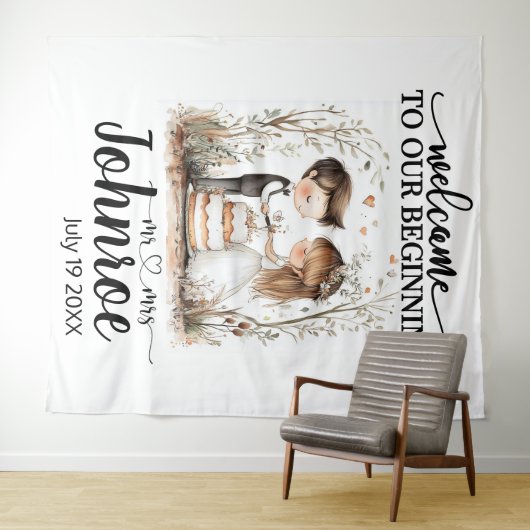 Anpassbare Hintergrund für die Heilung von Whimsik Wandteppich (Beispiel (Horizontal))