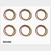 Anpassbare Hintergrundaufkleber Quadratischer Aufkleber (Blatt)