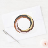 Anpassbare Hintergrundaufkleber Quadratischer Aufkleber (Umschlag)