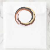 Anpassbare Hintergrundaufkleber Quadratischer Aufkleber (Tasche)