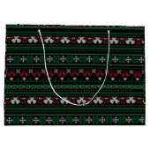 Anpassbare Hintergrundfarbe Meine Glocken sind gew Große Geschenktüte (Rückseite)