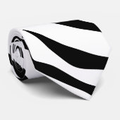 Anpassbare Hintergrundfarbe Zebra Krawatte (Gerollt)