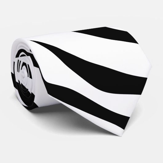 Anpassbare Hintergrundfarbe Zebra Krawatte (Gerollt)