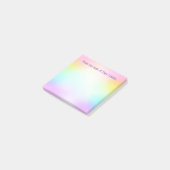 Anpassbare Hinweise für den Regenbogen-Endpunkt Post-it Klebezettel (angewinkelt)