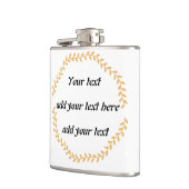 Anpassbare Hip-Flasche aus Edelstahl mit Elegan Flachmann (Links)