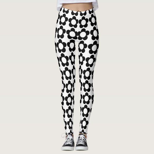 Anpassbare Hippie-Blume Leggings (Vorderseite)