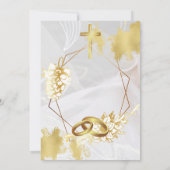 Anpassbare Hochzeit Speichern der Datumsvorlage Einladung (Rückseite)