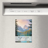 Anpassbare Hochzeit Speichern Sie das Datumsmagazi Magnet (In Situ (Geschirrspüler))