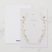 Anpassbare Hochzeitseinladung Einladung (Vorne/Hinten)
