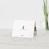 Anpassbare Hochzeitskarte dank Flachkarte Dankeskarte (Rückseite)