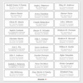 Anpassbare Hochzeitskleber Aufkleber (Blatt)