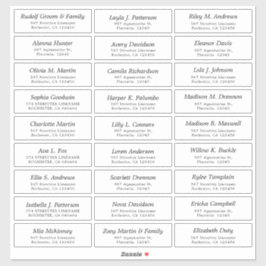 Anpassbare Hochzeitskleber Aufkleber