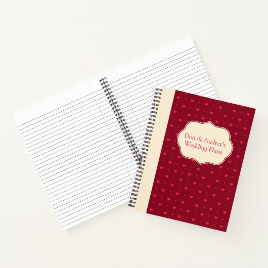 Anpassbare Hochzeitspläne Notizblock (Innenseite)