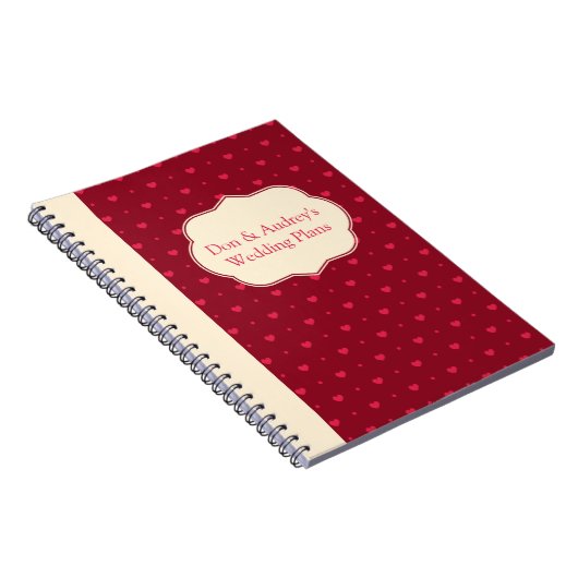 Anpassbare Hochzeitspläne Notizblock (Rechte Seite)