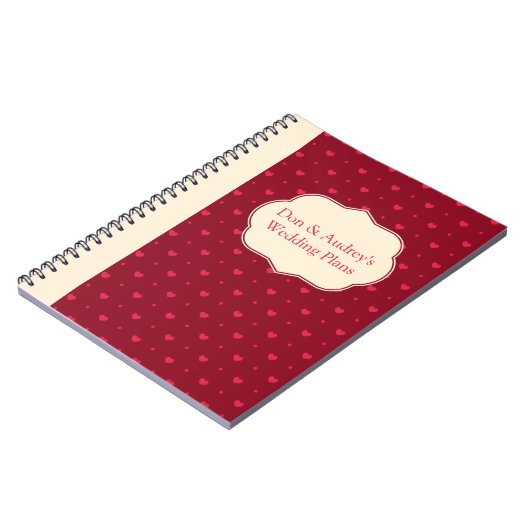 Anpassbare Hochzeitspläne Notizblock (Linke Seite)