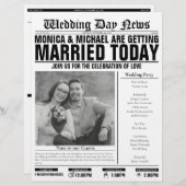 Anpassbare Hochzeitsprogramme (Vorne/Hinten)