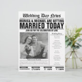 Anpassbare Hochzeitsprogramme (Stehend Vorderseite)