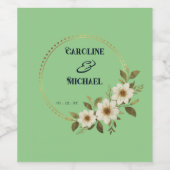 Anpassbare Hochzeitssage Weinetikett (Einzelnes Label)