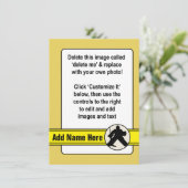 Anpassbare Hockey-Goalie-Karte (Stehend Vorderseite)