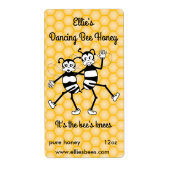 Anpassbare Honigflasche oder Bienenwachsetikett (Vorne)