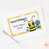 Anpassbare Honigkleber Rechteckiger Aufkleber (Umschlag)