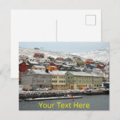 Anpassbare Honningsvåg, Norwegen Postkarte (Vorne/Hinten)