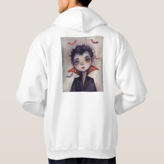 Anpassbare Hooded Sweatshirt mit Ihrem Text. (Rückseite)