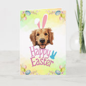 Anpassbare Hoppy Goldie Osterzeit Karte (Vorderseite)