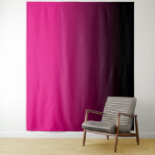 Anpassbare Hot Pink und Black Ombre Wandteppich (Beispiel)