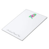 Anpassbare Hübsche BlumenBouquet-Note Pad Notizblock (angewinkelt)