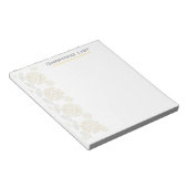 Anpassbare Hübsche Elegante Blume Notizblock (angewinkelt)