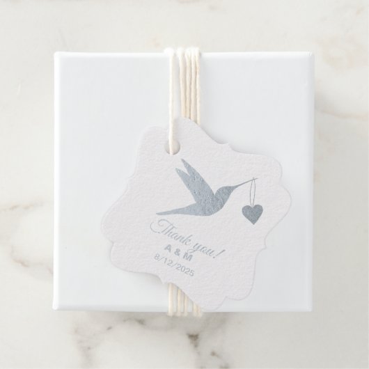 Anpassbare Hummingvogelsilber Geschenkanhänger (Mit Box)