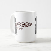 Anpassbare HUNDE > Menschen Kaffeetasse (Vorderseite Links)