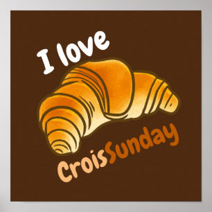 Anpassbare I-Liebe CroisSunDay Poster
