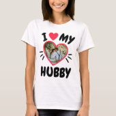 Anpassbare I-Liebe meines [Hubby/Wifey] T - Shirt (Vorderseite)