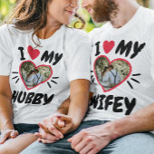 Anpassbare I-Liebe meines [Hubby/Wifey] T - Shirt
