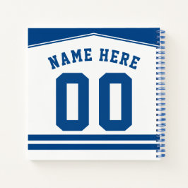 Anpassbare Ice Hockey-Jersey-Notebook Notizblock