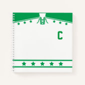 Anpassbare Ice Hockey-Jersey-Notebook Notizbuch (Vorderseite)