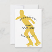 Anpassbare Ice-Skaten-Party Einladung (Vorderseite)