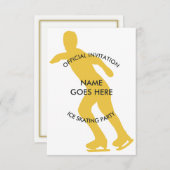 Anpassbare Ice-Skaten-Party Einladung (Vorne/Hinten)