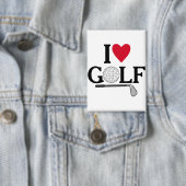 Anpassbare Ich liebe Golfbälle Button (Insitu)