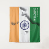 Anpassbare Indische Flagge Wandteppich (Vorderseite)