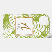 Anpassbare Initialen Grüne Handyhülle Case-Mate iPhone Hülle (Rückseite (Horizontal))