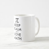 Anpassbare Internet-Meme BEHALTE CALM und LIEBE MA Kaffeetasse (VorderseiteRechts)