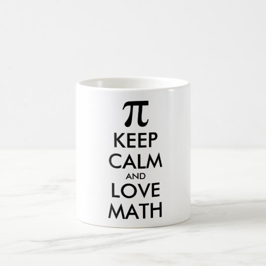 Anpassbare Internet-Meme BEHALTE CALM und LIEBE MA Kaffeetasse (Mittel)