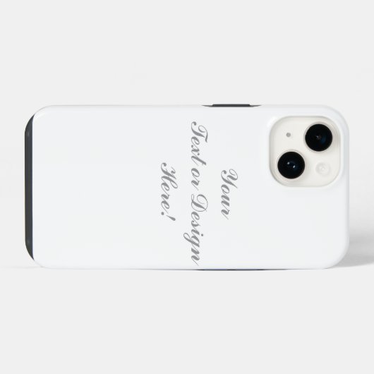 Anpassbare iPhone 14 Fall - Design hinzufügen iPhone Hülle (Rückseite (Horizontal))