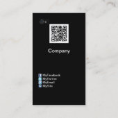 Anpassbare iPhone-Gestaltung (mit sozialen Tasten) Visitenkarte (Rückseite)