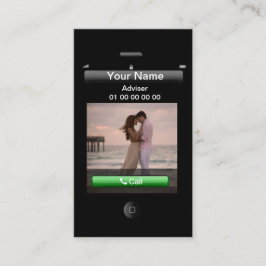 Anpassbare iPhone-Gestaltung (mit sozialen Tasten) Visitenkarte
